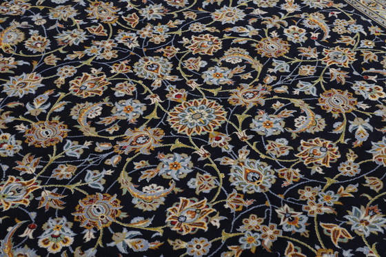 Image 1 of Origineel handgeknoopt Perzisch Tapijt Kashan Fijn Met Zijde 382 X 280 Cm Top Conditie