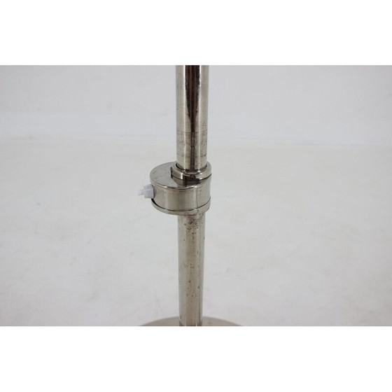 Image 1 of Vintage verchroomde functionalistische vloerlamp, Tsjecho-Slowakije 1930
