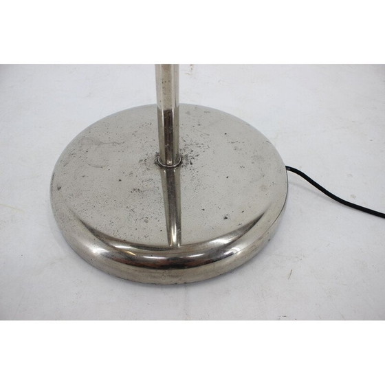 Image 1 of Vintage verchroomde functionalistische vloerlamp, Tsjecho-Slowakije 1930