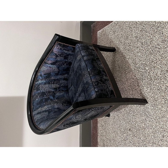 Image 1 of Vintage Art Deco fauteuil in gelakt hout