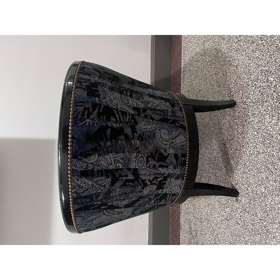 Image 1 of Vintage Art Deco fauteuil in gelakt hout