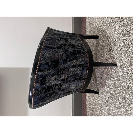 Image 1 of Vintage Art Deco fauteuil in gelakt hout