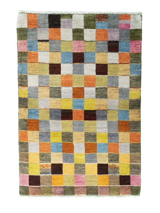 Handgeknoopt Gabbeh nomadisch tapijt - 141 X 96 cm