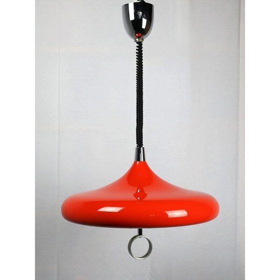 Image 1 of Vintage Space Age oranje hanglamp, jaren 1960