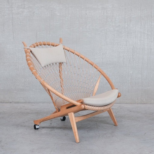 Deense mid-century cirkel fauteuil van Hans J Wegner voor Pp mobler, jaren 1980