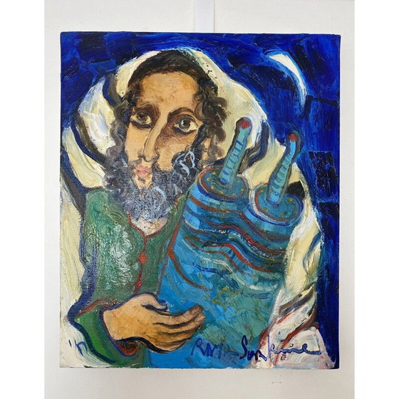 Image 1 of Vintage schilderij op canvas door Raya Sorkine