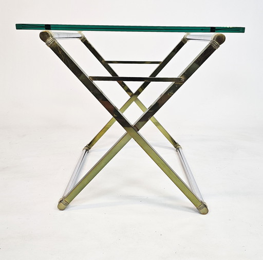 Ghyczy - Design Peter Ghyczy - Messing -  Glas - Side Table - Holland - 1960'S