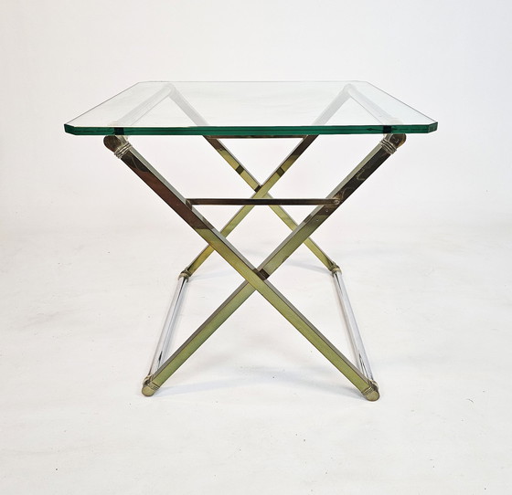 Image 1 of Ghyczy - Design Peter Ghyczy - Messing -  Glas - Side Table - Holland - 1960'S