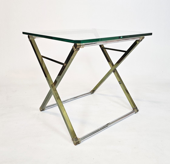 Image 1 of Ghyczy - Design Peter Ghyczy - Messing -  Glas - Side Table - Holland - 1960'S