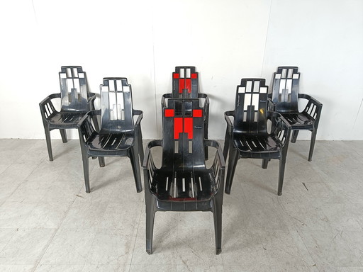 6x Henry Massonnet stoelen