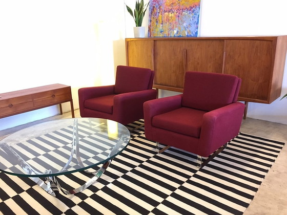 Image 1 of 2x Florence Knoll 25 BC Loungestoelen