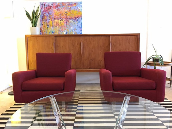 Image 1 of 2x Florence Knoll 25 BC Loungestoelen