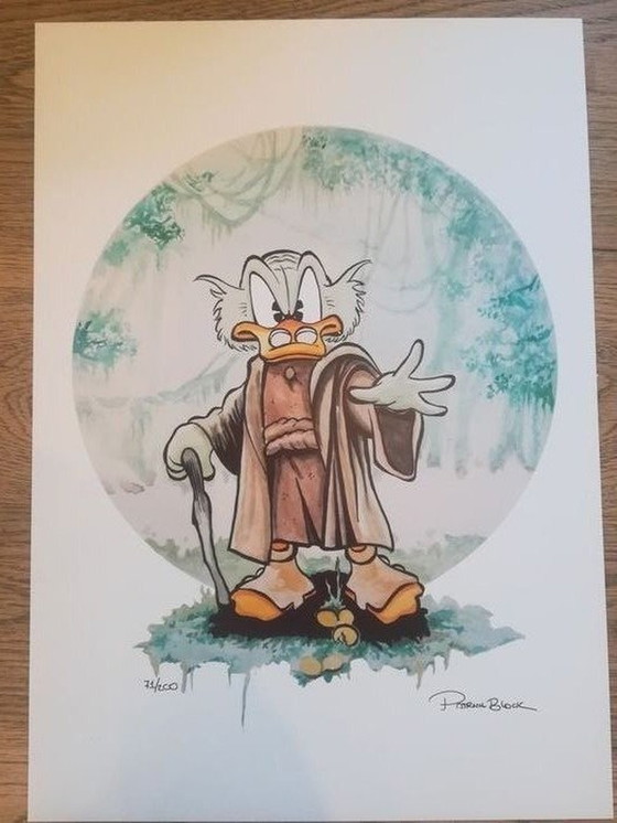 Image 1 of Disney, Star Wars "Meester Yoduck". Gesigneerd en genummerd.
