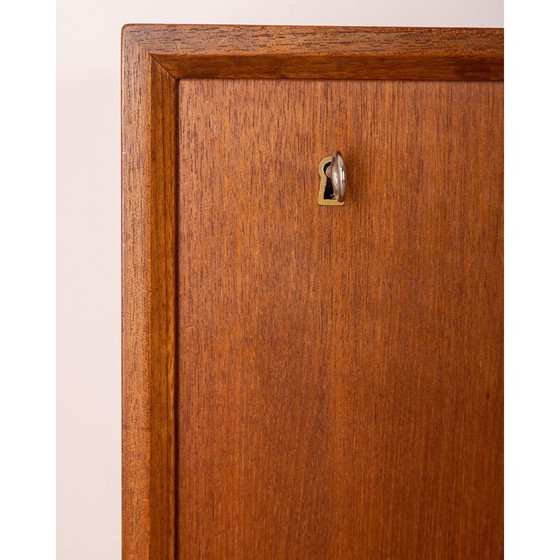 Image 1 of Vintage teakhouten dressoir met drie schuifdeuren, 1970