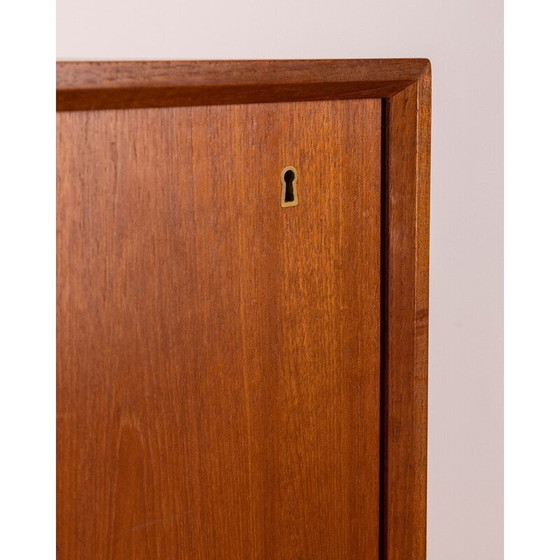 Image 1 of Vintage teakhouten dressoir met drie schuifdeuren, 1970