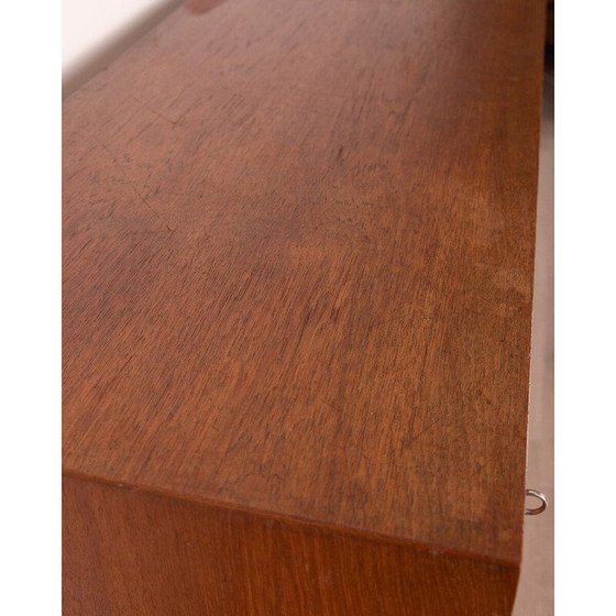 Image 1 of Vintage teakhouten dressoir met drie schuifdeuren, 1970