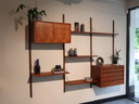 Vintage wandsysteem Poul Cadovius in teak