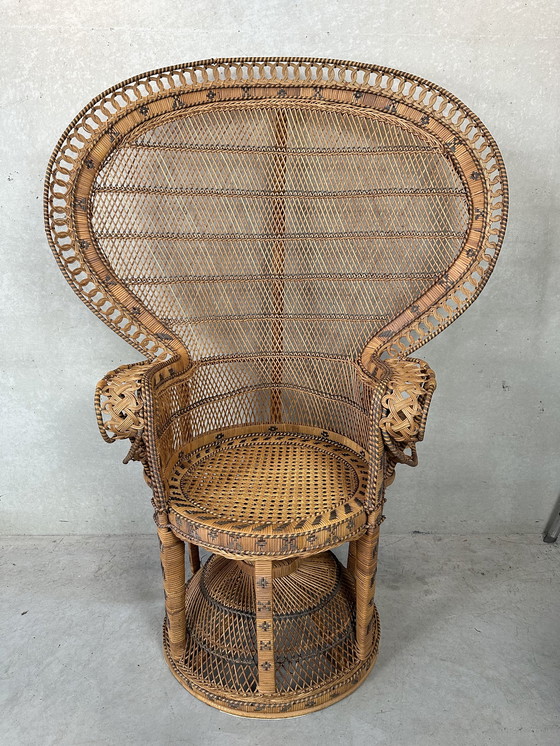 Image 1 of Vintage ‘peacock’ chair 