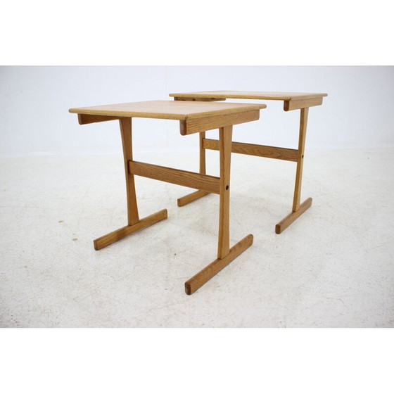 Image 1 of Eikenhouten salontafels uit de Mid Century, Denemarken 1960