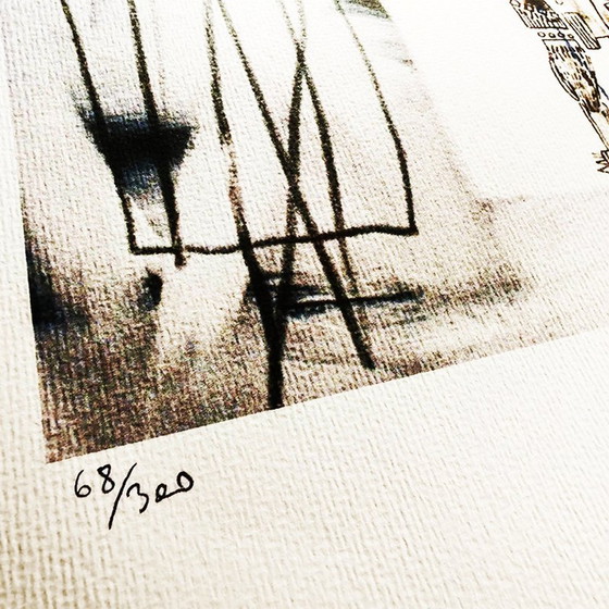 Image 1 of 1980S Jean-Michel Basquiat Limites Edition Litho genummerd in potlood - Jean-Michel Basquiat Foundation.