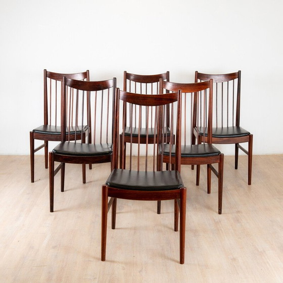 Image 1 of Vintage Rio palissander stoelen van Arne Vodder voor Sibast meubelen, Denemarken 1960