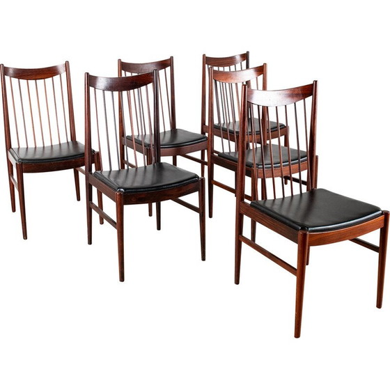 Image 1 of Vintage Rio palissander stoelen van Arne Vodder voor Sibast meubelen, Denemarken 1960