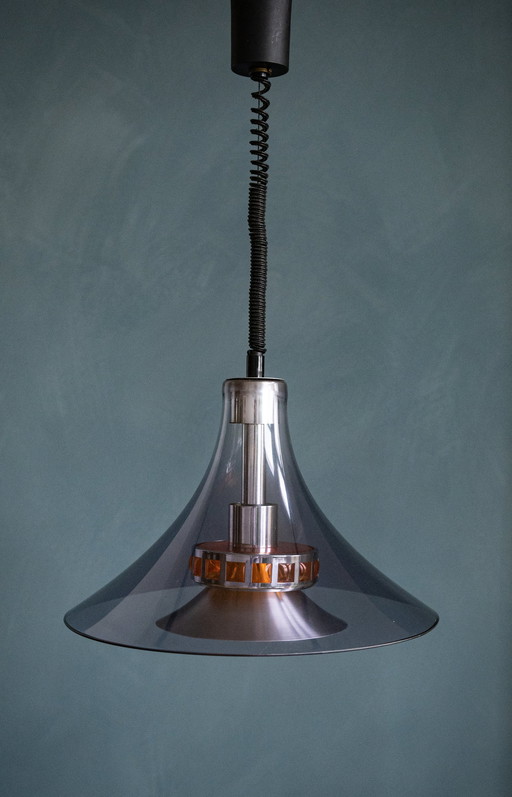 Space Age Trompet Vormige Hanglamp 