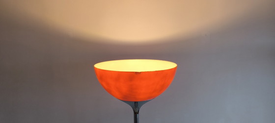 Image 1 of Prachtige authentieke staande lamp gesigneerd Harvey Guzzini 1970 Made In Italia