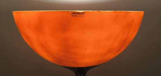 Image 1 of Prachtige authentieke staande lamp gesigneerd Harvey Guzzini 1970 Made In Italia