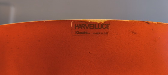 Image 1 of Prachtige authentieke staande lamp gesigneerd Harvey Guzzini 1970 Made In Italia