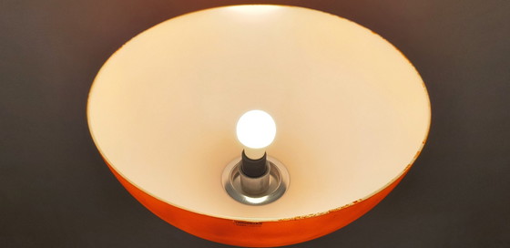 Image 1 of Prachtige authentieke staande lamp gesigneerd Harvey Guzzini 1970 Made In Italia