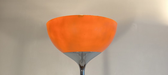 Image 1 of Prachtige authentieke staande lamp gesigneerd Harvey Guzzini 1970 Made In Italia