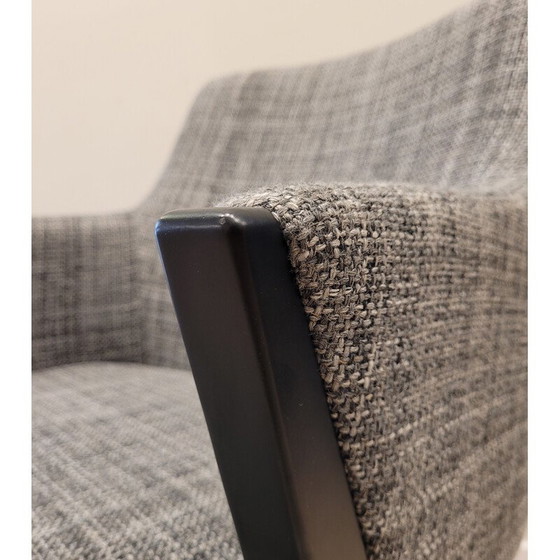 Image 1 of Vintage Kompass model stoel in zwart gelakt beuken van Roberto Tapinassi en Maurizio Manzoni voor Roche Bobois