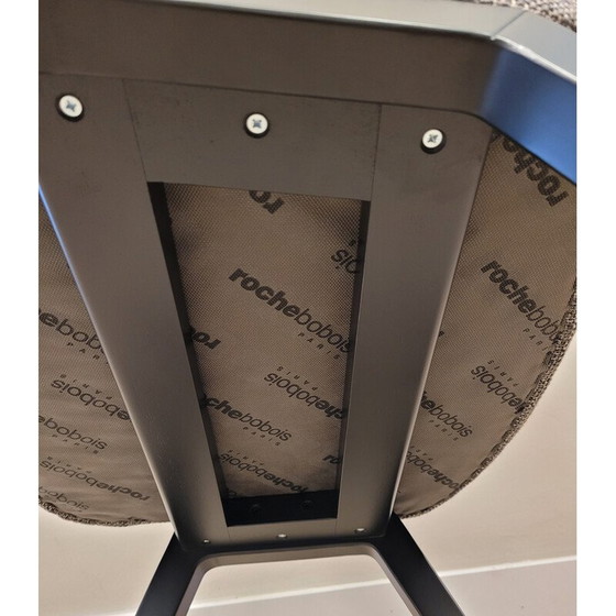 Image 1 of Vintage Kompass model stoel in zwart gelakt beuken van Roberto Tapinassi en Maurizio Manzoni voor Roche Bobois