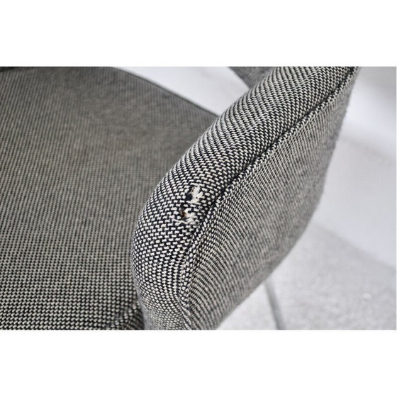 Image 1 of Set van 4 vintage stoelen van staal, schuim en stof van Eero Saarinen voor Knoll International, jaren 1960