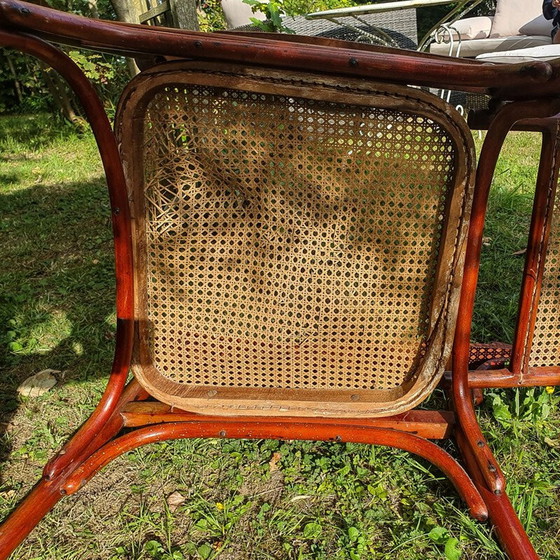 Image 1 of Vintage verstelbare gebogen houten fauteuil Fischel 1910