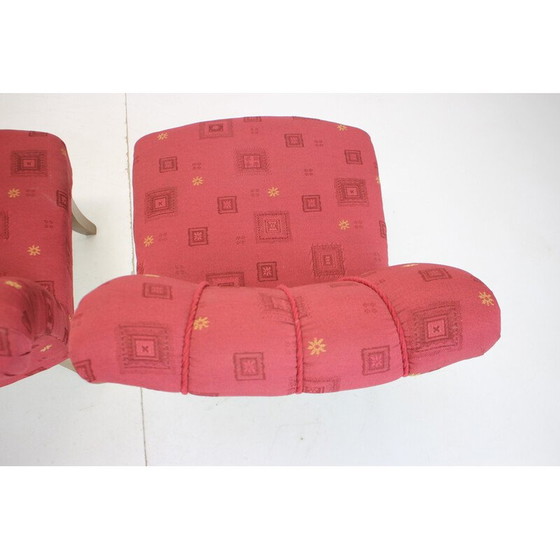 Image 1 of Paar vintage Art Deco fauteuils, Tsjecho-Slowakije 1940