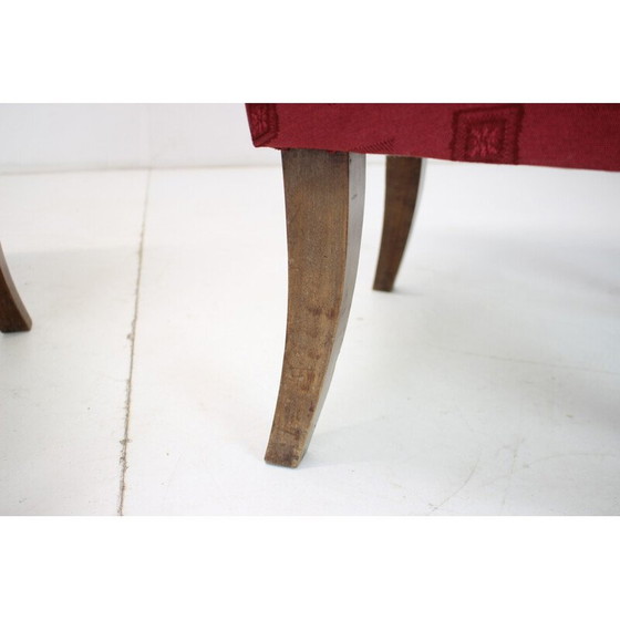 Image 1 of Paar vintage Art Deco fauteuils, Tsjecho-Slowakije 1940