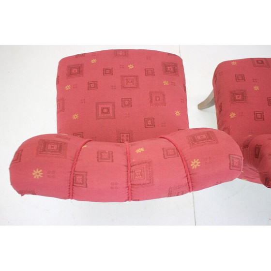 Image 1 of Paar vintage Art Deco fauteuils, Tsjecho-Slowakije 1940