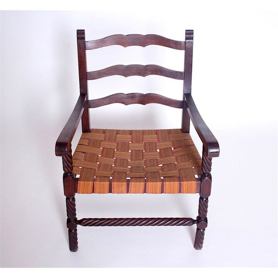 Image 1 of Set van 2 vintage stoelen in hout 1950