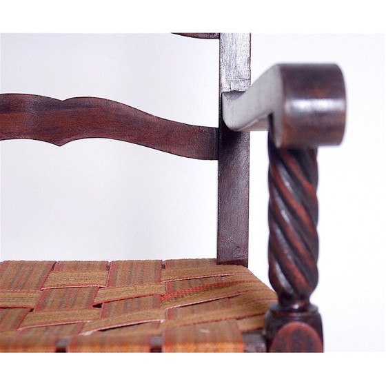 Image 1 of Set van 2 vintage stoelen in hout 1950