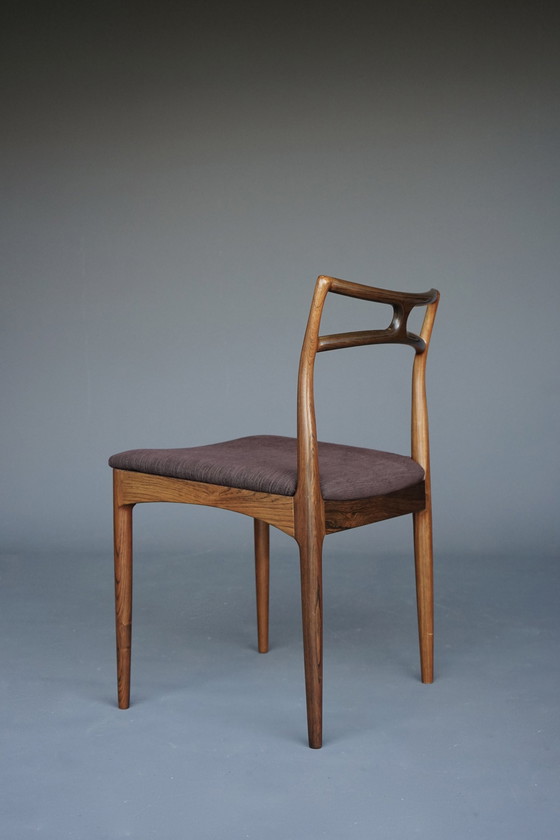 Image 1 of Model 94 Eetkamerstoelen van Johannes Andersen voor Christian Linneberg, Denemarken, 1960. Set van 6