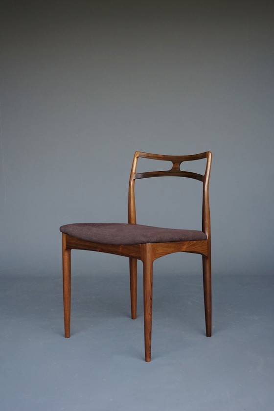 Image 1 of Model 94 Eetkamerstoelen van Johannes Andersen voor Christian Linneberg, Denemarken, 1960. Set van 6