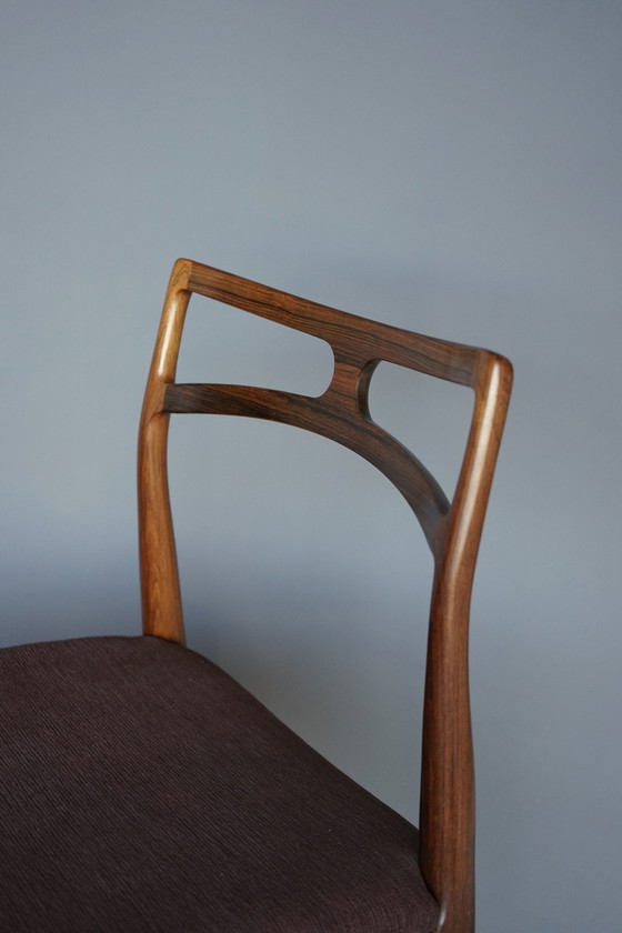 Image 1 of Model 94 Eetkamerstoelen van Johannes Andersen voor Christian Linneberg, Denemarken, 1960. Set van 6