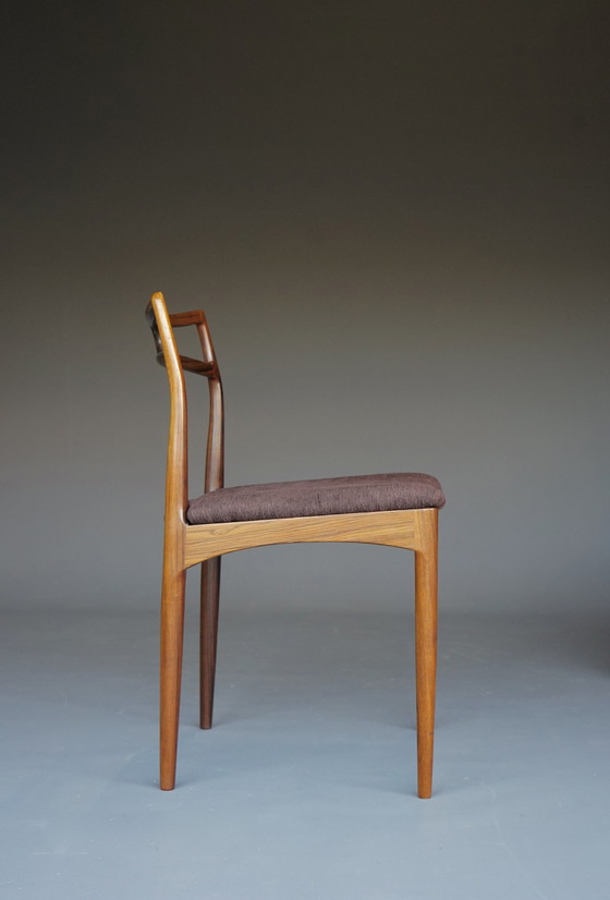 Image 1 of Model 94 Eetkamerstoelen van Johannes Andersen voor Christian Linneberg, Denemarken, 1960. Set van 6