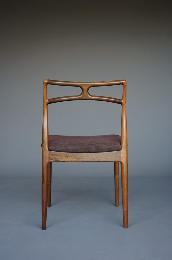 Image 1 of Model 94 Eetkamerstoelen van Johannes Andersen voor Christian Linneberg, Denemarken, 1960. Set van 6