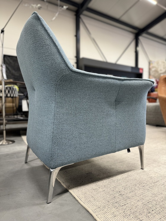 Image 1 of Leolux Mayuro fauteuil stof blauw