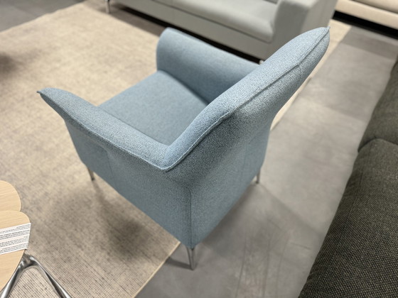 Image 1 of Leolux Mayuro fauteuil stof blauw