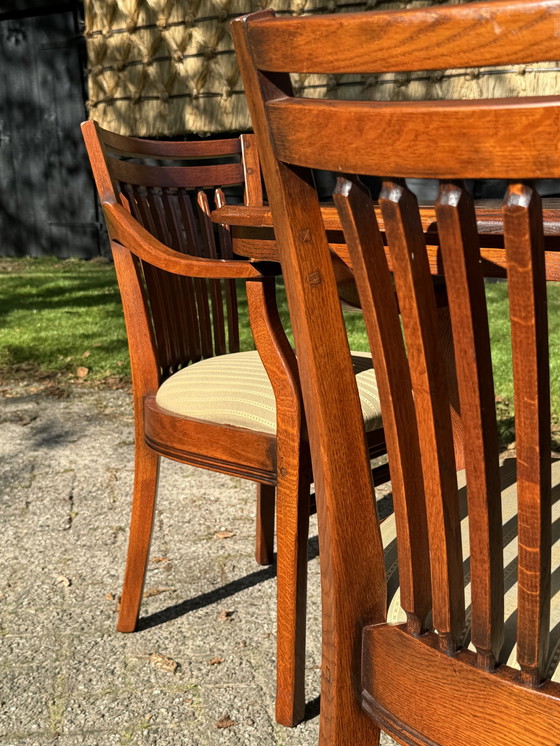 Image 1 of Schuitema Uitschuifbare Tafel Met 6 Stoelen