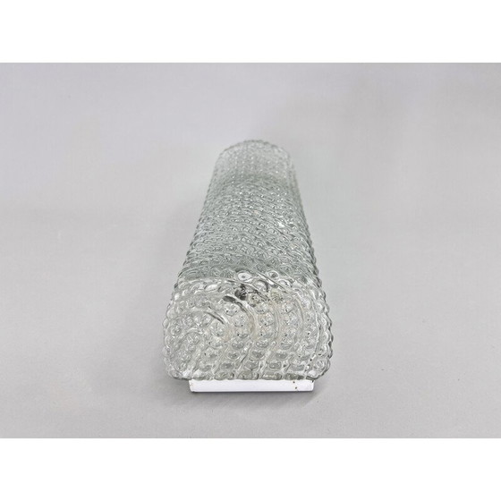 Image 1 of Vintage plafondlamp in helder glas, Tsjechoslowakije 1970